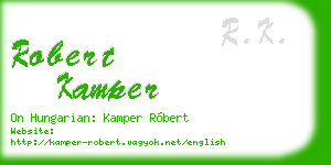 robert kamper business card